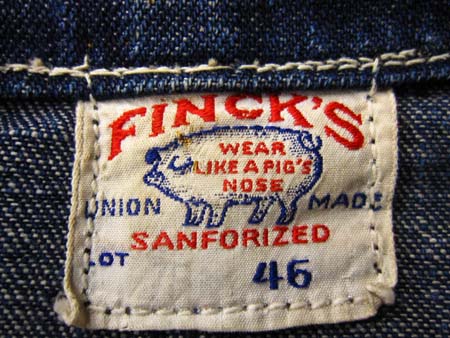 1950年代 VINTAGE FINCK'S カバーオールJKT