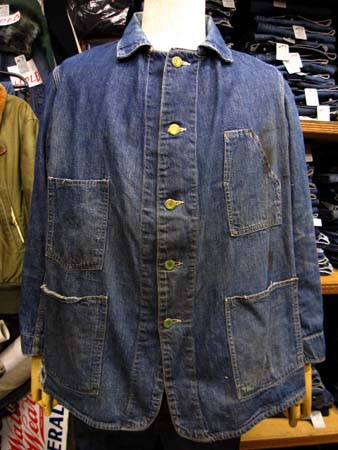 30s戦前　カバーオール　デカボタン　ガチャポケット　ヴィンテージ　US古着 楽天市場】40's ビンテージ ☆大戦モデル 月桂樹ボタン