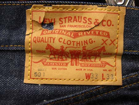 60'S VINTAGE LEVI'S 501 501XX ダブルネーム DEAD STOCK 原宿古着