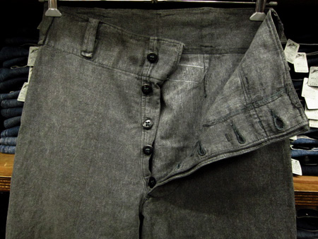40S ビンテージシャンブレー プリズナーパンツ PRISONER PANTS 