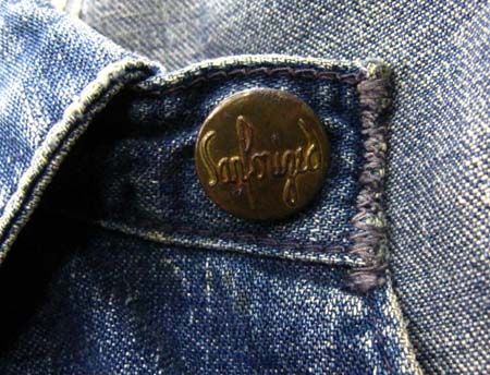 1950年代 VINTAGE Sanforized打ち込み